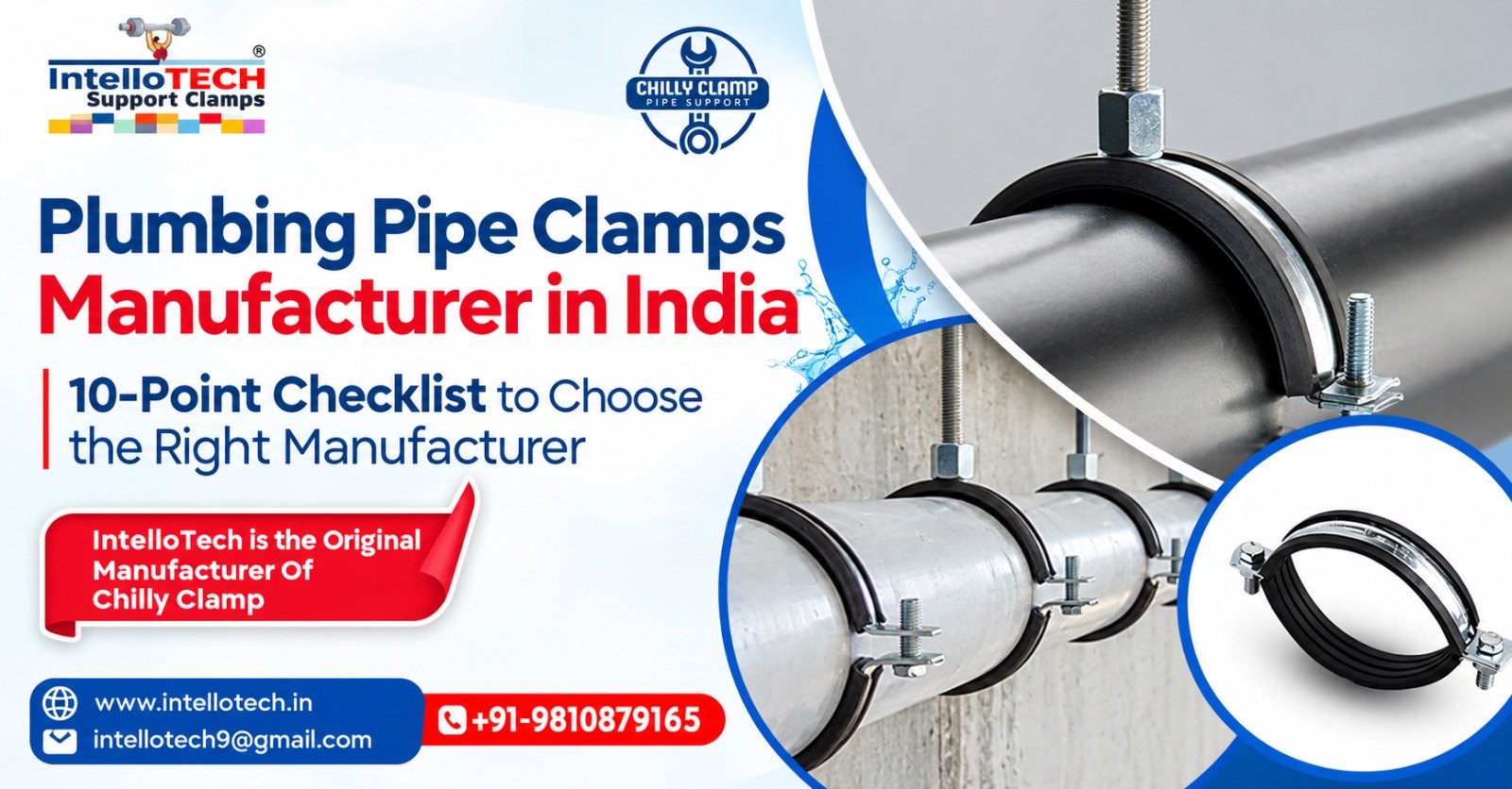 Plumbing Pipe Clamps Manufacturer in India
